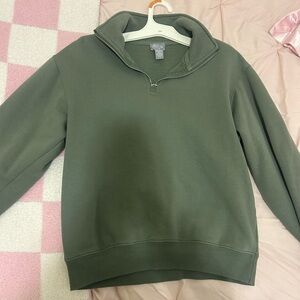 Tilly's Sage Green Fleece Pullover